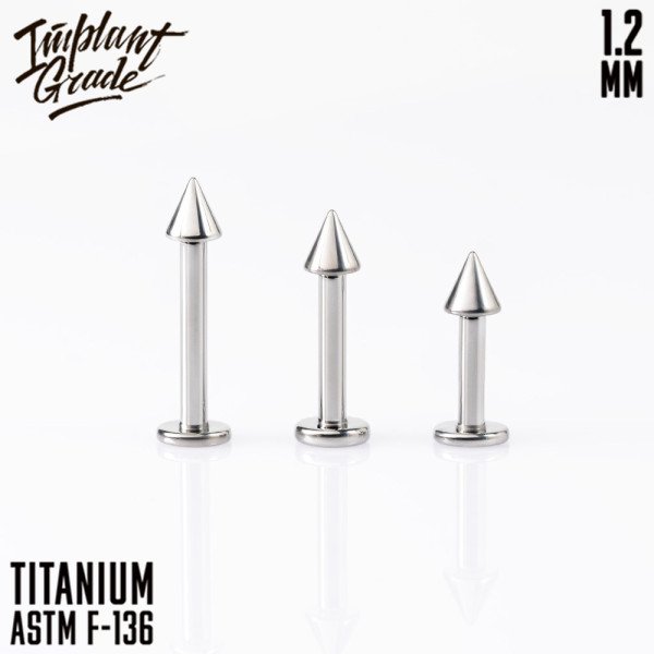Лабрет для пирсинга Cone 1.2 мм (16 G)
