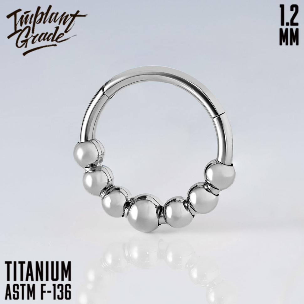 Кольцо-кликер Balls line new 1.2 мм (16 G) 