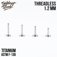 Ножка без резьбы 1.2 мм (16 G), основа 4 мм Ножка без резьбы 1.2 мм (16 G), основа 4 мм