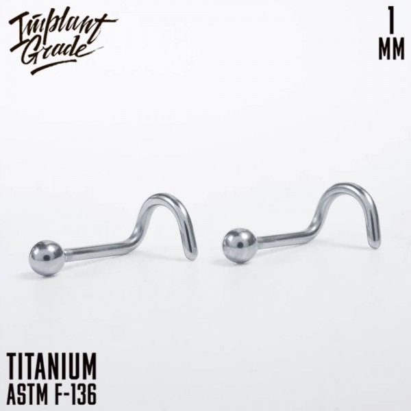 Нострил для пирсинга шар 1 мм (18 G)