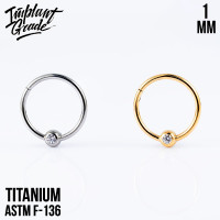 Кольцо-кликер Globe 1 мм (18 G)