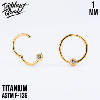 Кольцо-кликер Globe 1 мм (18 G)