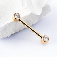 Штанга для пирсинга груди безрезьбовая Annie 1.6 мм (14 G)