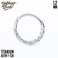 Кольцо-кликер Hammered 1.2 мм (16 G) 