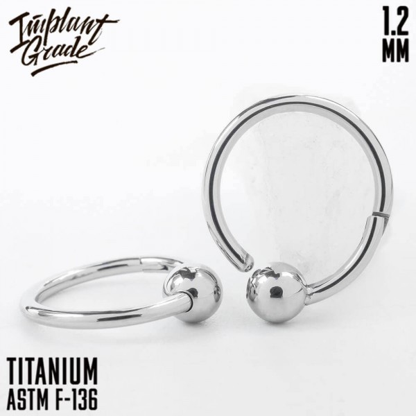 Кольцо-кликер с шаром 1.2 мм (16 G)