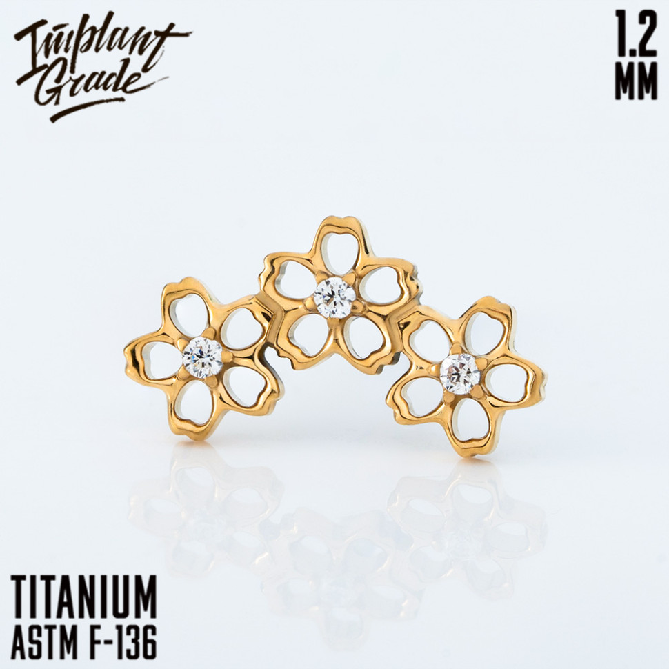 Накрутка Hollow 3 Flowers 1.2 мм