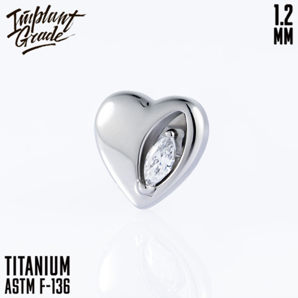 Накрутка Heart Marquise 1.2 мм