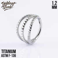 Кольцо-кликер Geometry Trix 1.2 мм (16 G) Кольцо-кликер Geometry Trix 1.2 мм (16 G)