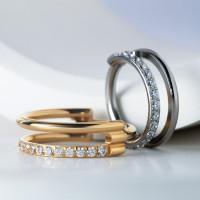 Кольцо-кликер Yan 1.2 мм (16 G) 