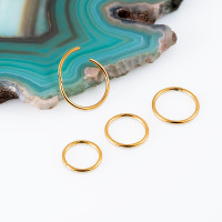 Кольцо-кликер Gold 0.8 мм (20 G)