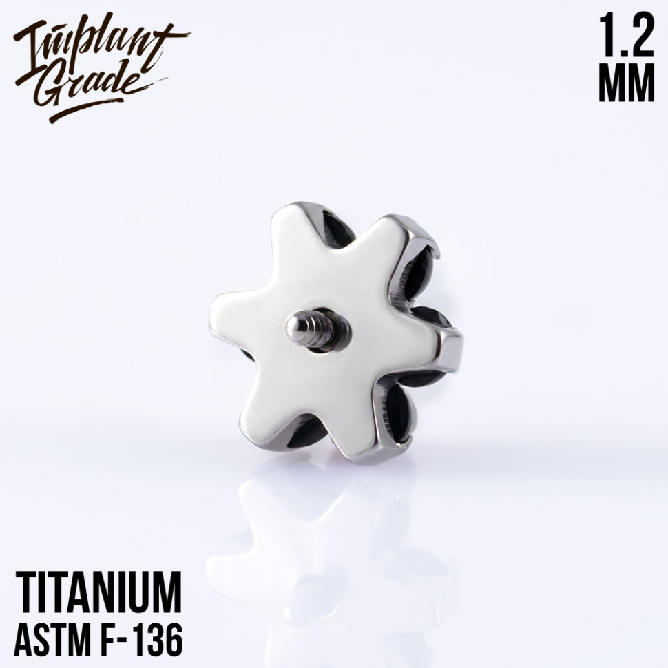 Накрутка цветок Black onyx 1.2 мм