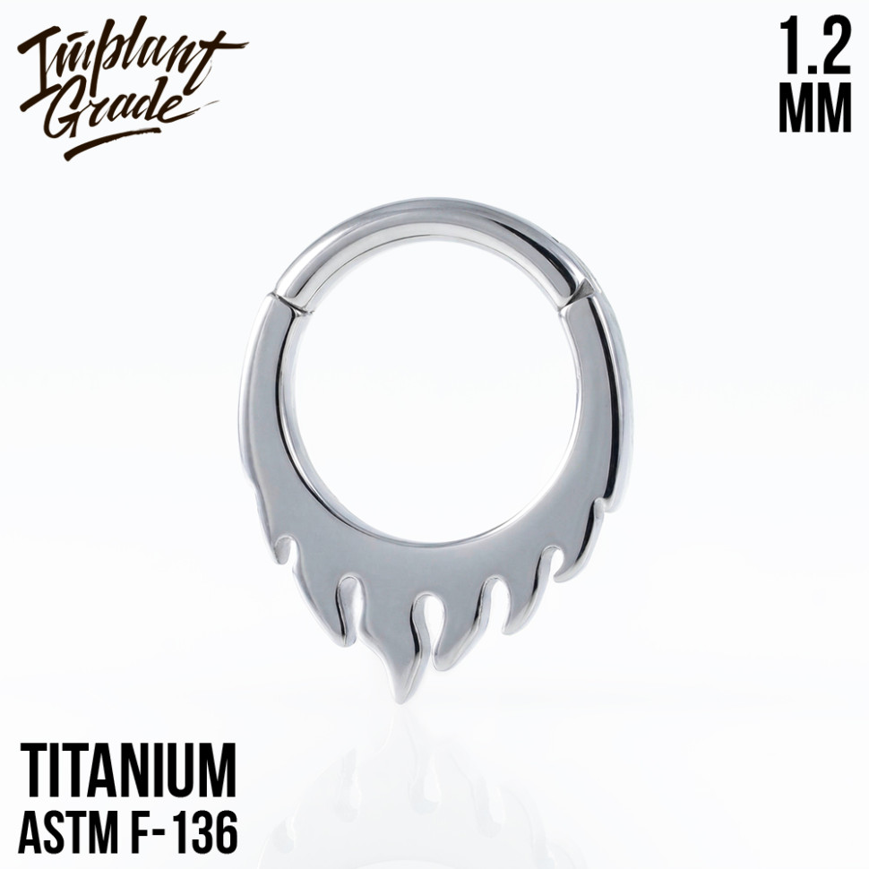 Кольцо-кликер Fire 1.2 мм (16 G)