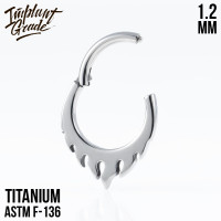 Кольцо-кликер Fire 1.2 мм (16 G)