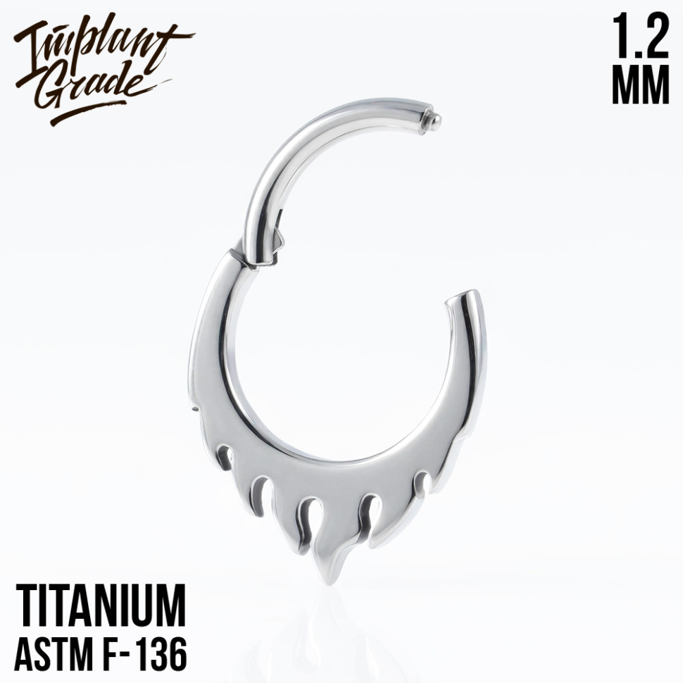 Кольцо-кликер Fire 1.2 мм (16 G)