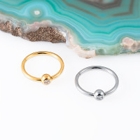 Кольцо-кликер Jewel 1 мм (18 G)