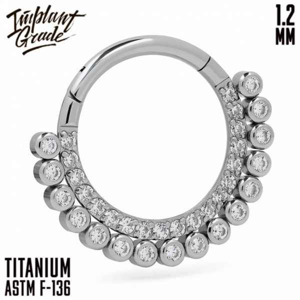 Кольцо-кликер Double Row 1.2 мм (16 G)