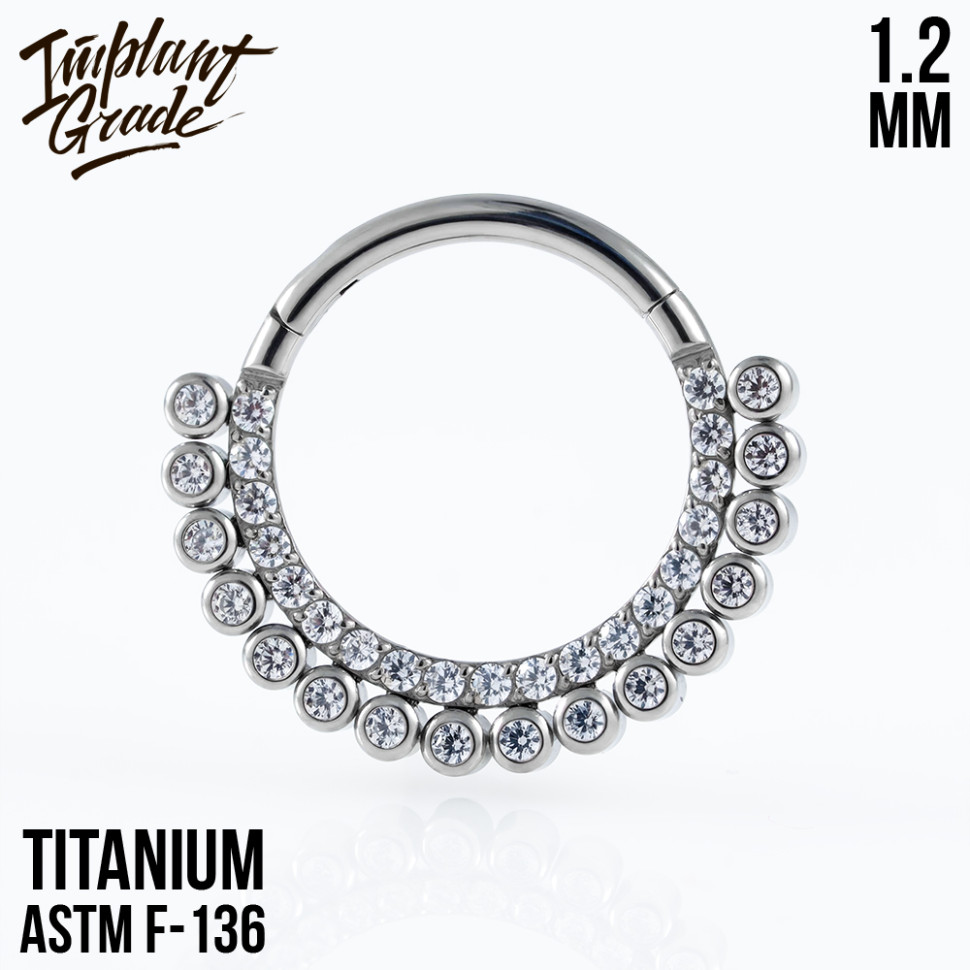 Кольцо-кликер Double Row 1.2 мм (16 G)