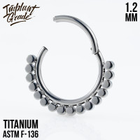 Кольцо-кликер Double Row 1.2 мм (16 G)