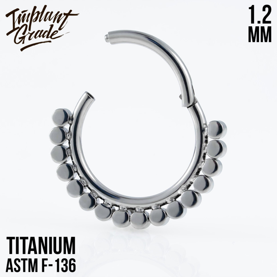 Кольцо-кликер Double Row 1.2 мм (16 G)