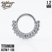 Кольцо-кликер Double Row 1.2 мм (16 G)