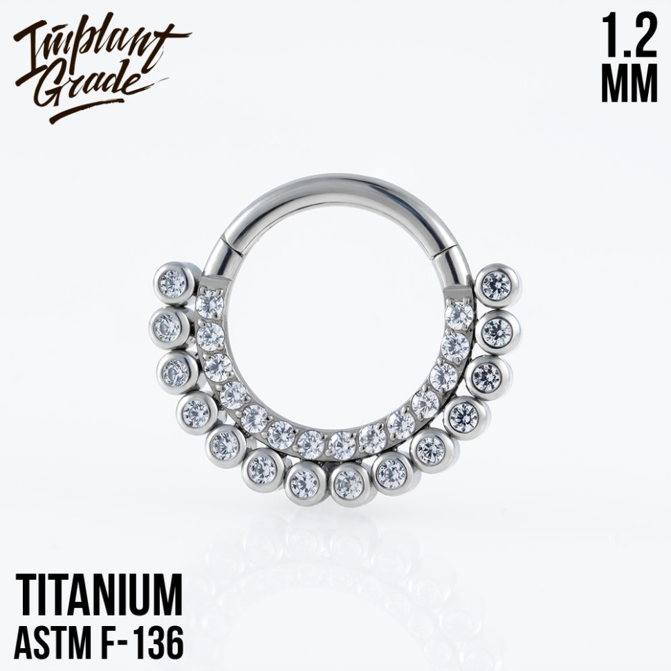 Кольцо-кликер Double Row 1.2 мм (16 G)