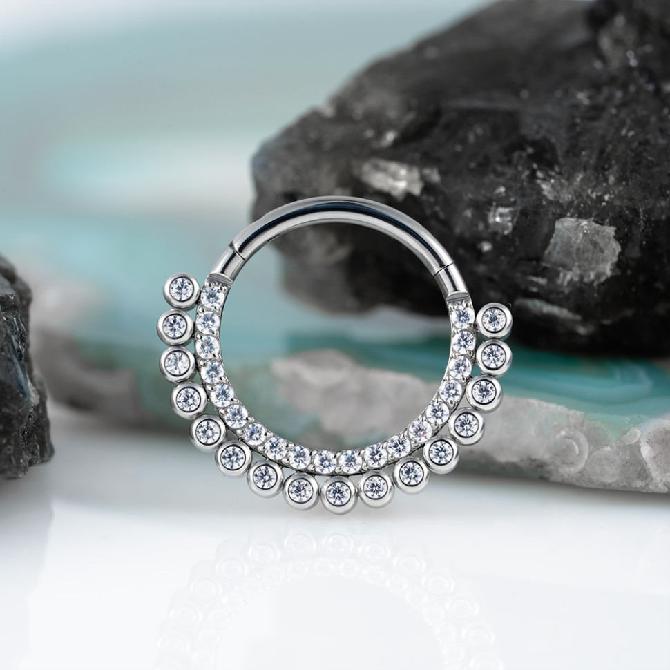 Кольцо-кликер Double Row 1.2 мм (16 G)