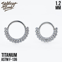 Кольцо-кликер Double Row 1.2 мм (16 G)