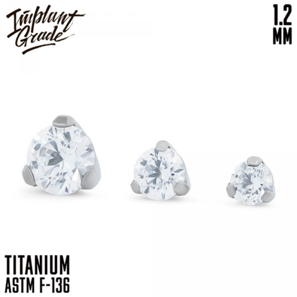 Накрутка Фианит 1.2 мм