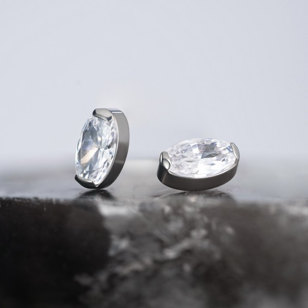 Накрутка Oval Clear 1.2 мм