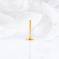 Ножка без резьбы Gold 1 мм (18 G), основа 4 мм Ножка без резьбы Gold 1 мм (18 G), основа 4 мм