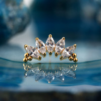 Топ 5 К Bead Marquise безрезьбовой