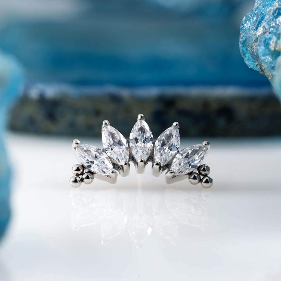 Топ 5 К Bead Marquise безрезьбовой