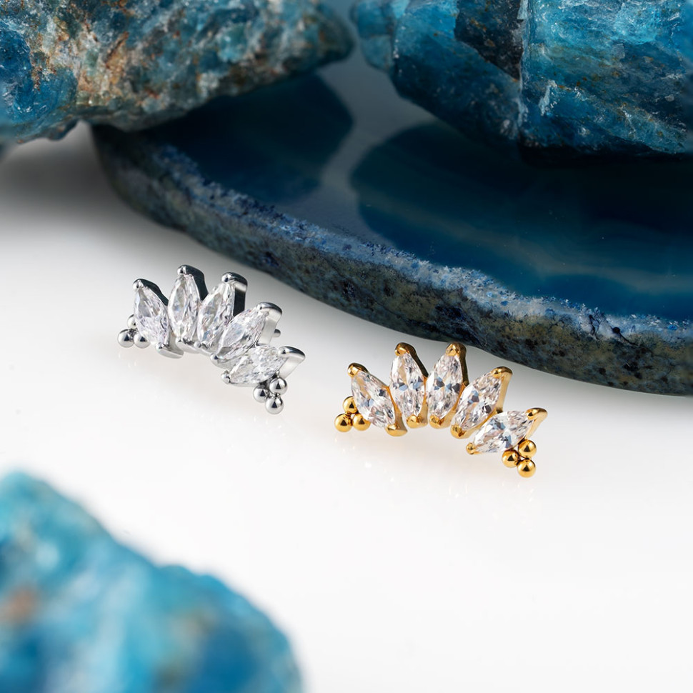 Топ 5 К Bead Marquise безрезьбовой
