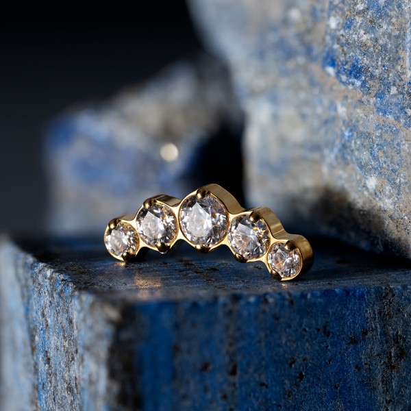 Накрутка-кластер 5К Gold Crystal vol. 3 1.2 мм