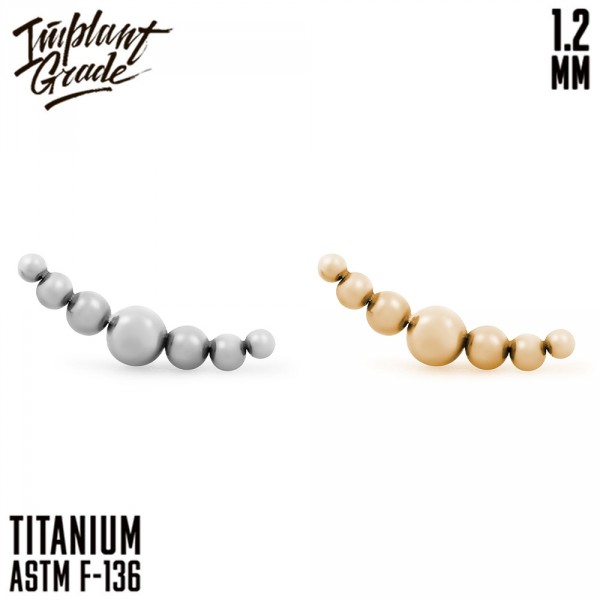 Накрутка-кластер Bead curve 1.2 мм