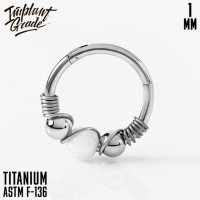 Кольцо-кликер Treasure 1 мм (18 G)