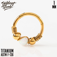 Кольцо-кликер Treasure 1 мм (18 G)