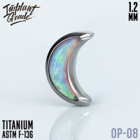 Накрутка Half Moon Opal 1.2 мм