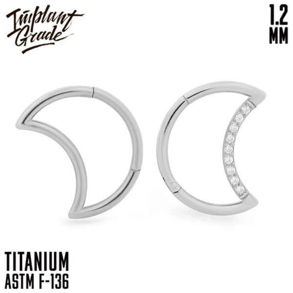 Кольцо-кликер Moon 1.2 мм (16 G)