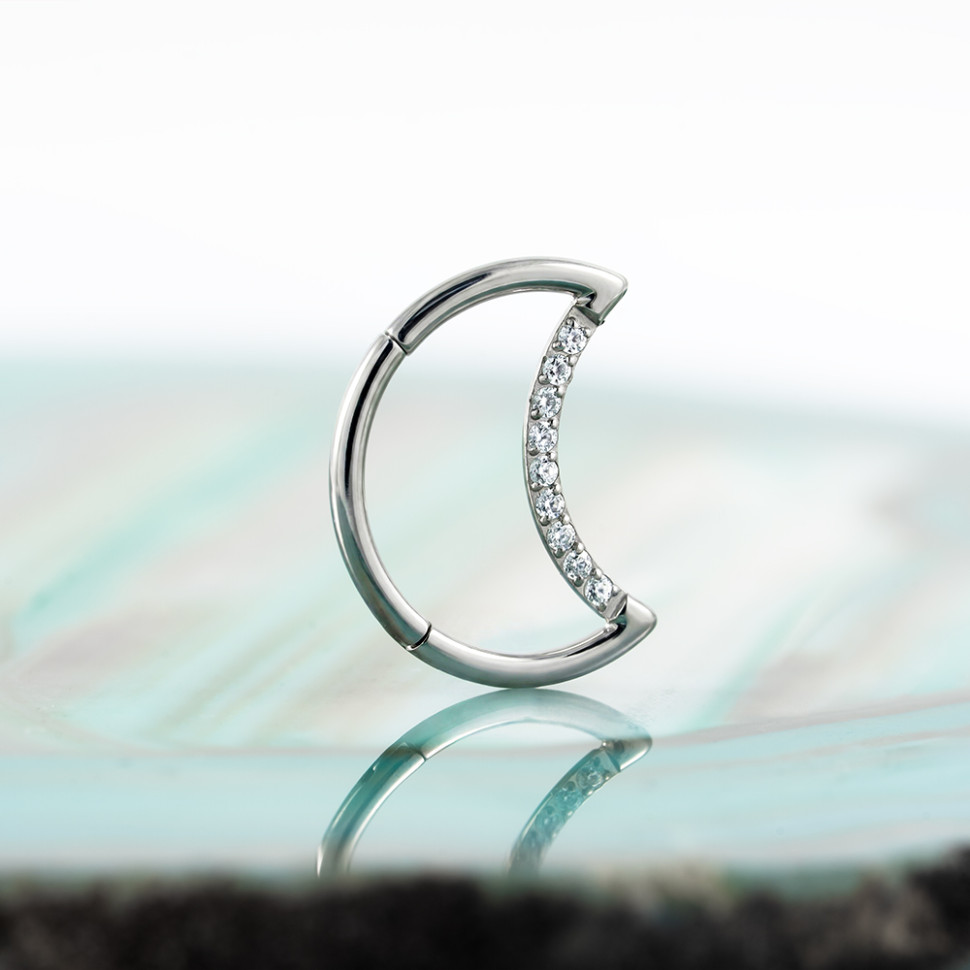 Кольцо-кликер Moon 1.2 мм (16 G)