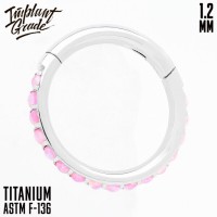 Кольцо-кликер Twilight с опалом 55 1.2 мм (16 G)
