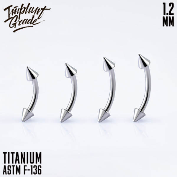 Микробанан Cone для пирсинга 1.2 мм (16 G)