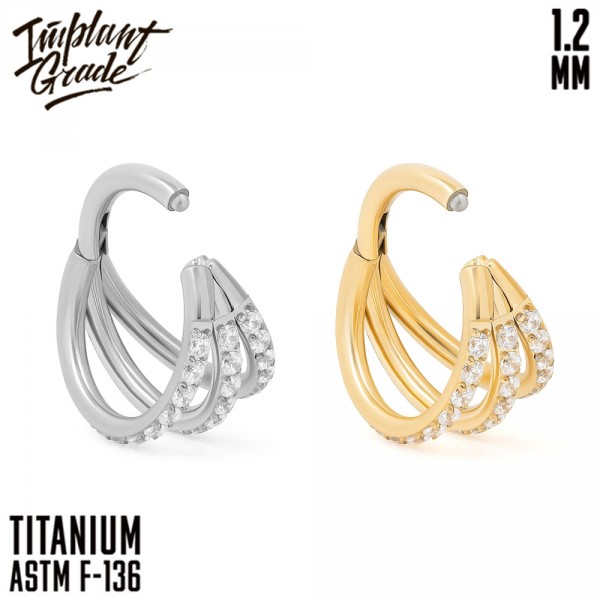 Кольцо-кликер Trix Clear 1.2 мм (16 G)