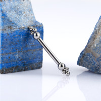 Штанга для пирсинга груди безрезьбовая Lucy 1.6 мм (14 G)