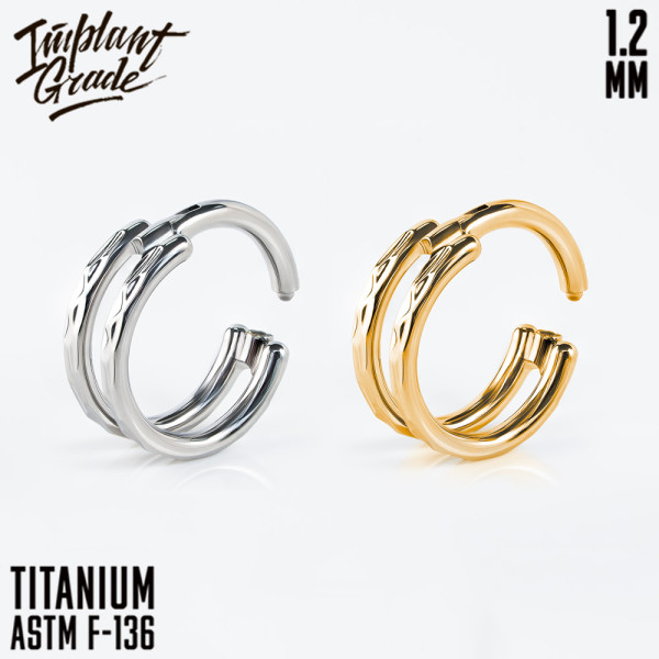 Кольцо-кликер Yan Edge 1.2 мм (16 G) 