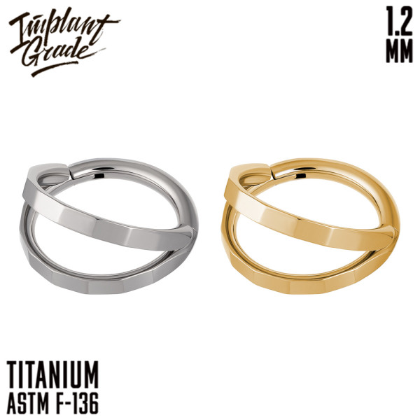 Кольцо-кликер Smile Geometry 1.2 мм (16 G)