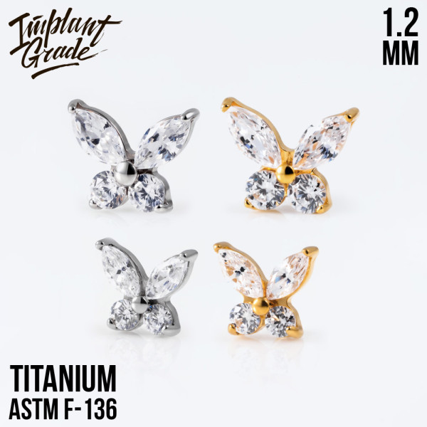 Накрутка Crystal Butterfly 1.2 мм  