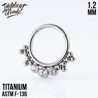 Кольцо-кликер Brenda 1.2 мм (16 G)