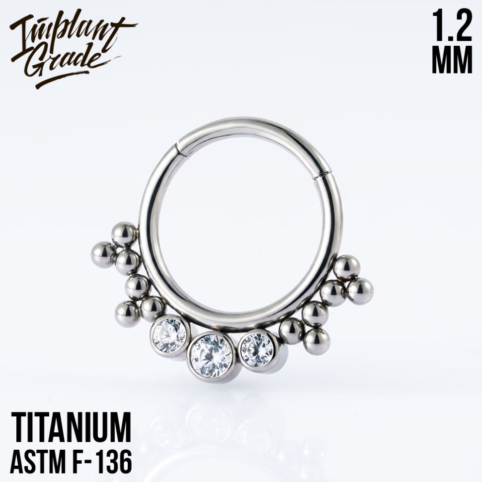 Кольцо-кликер Brenda 1.2 мм (16 G)