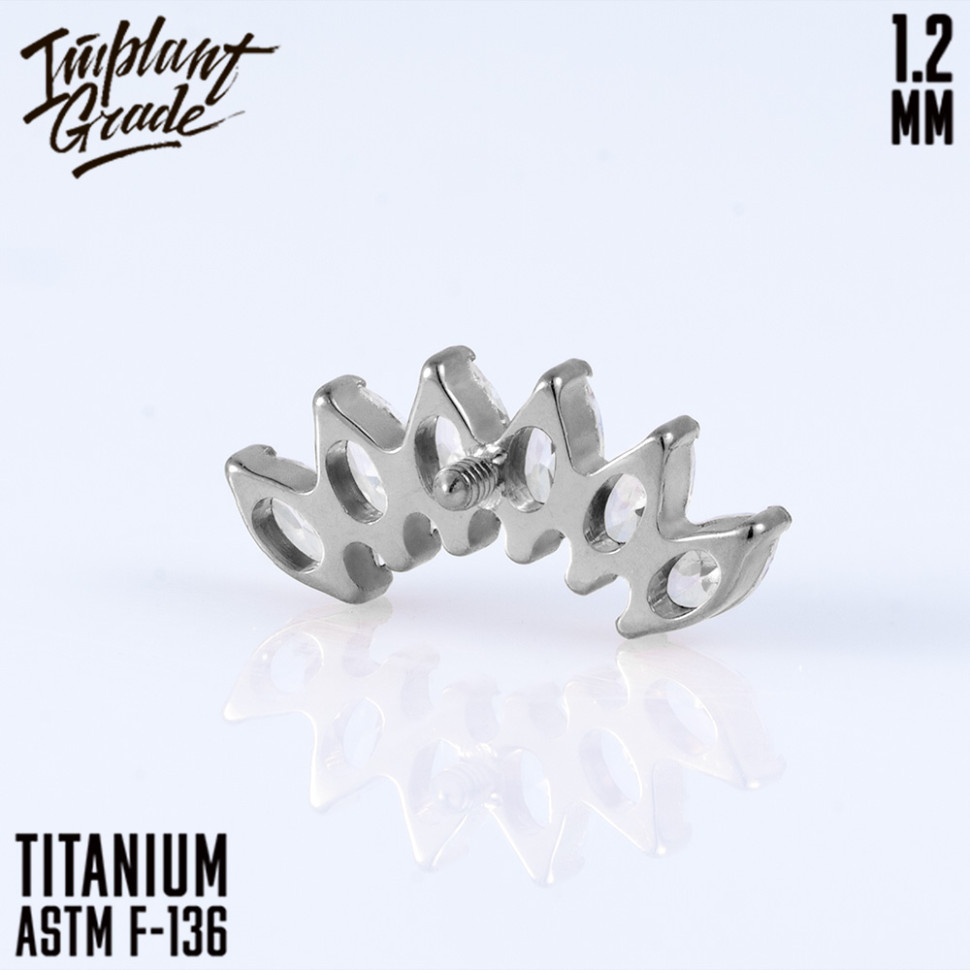 Накрутка-кластер 6 K Marquise mini 1.2 мм